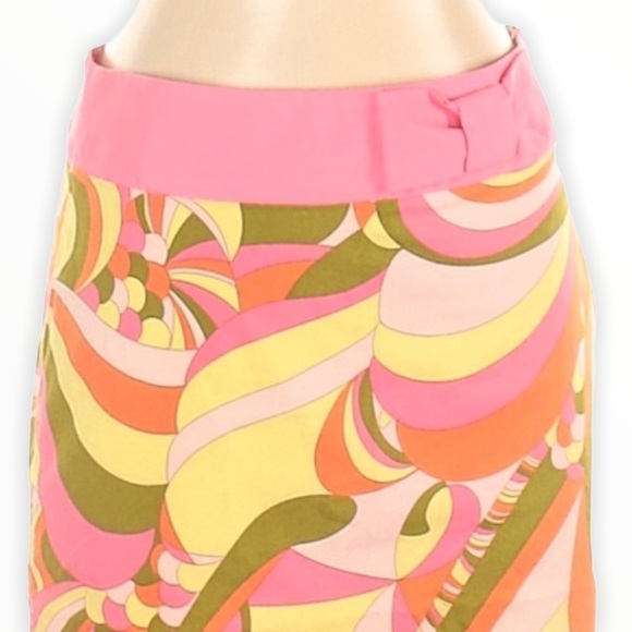 TIBI Linen Pastel Colors Pencil Skirt - Picture 3 of 3